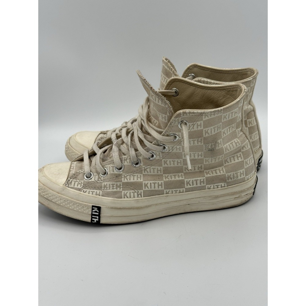 Size 8- Converse Kith x Chuck 70 High Natural Monogram Unisex